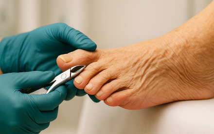 פדיקור רפואי לציפורן חודרנית