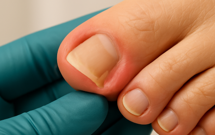 טיפול בציפורן חודרנית